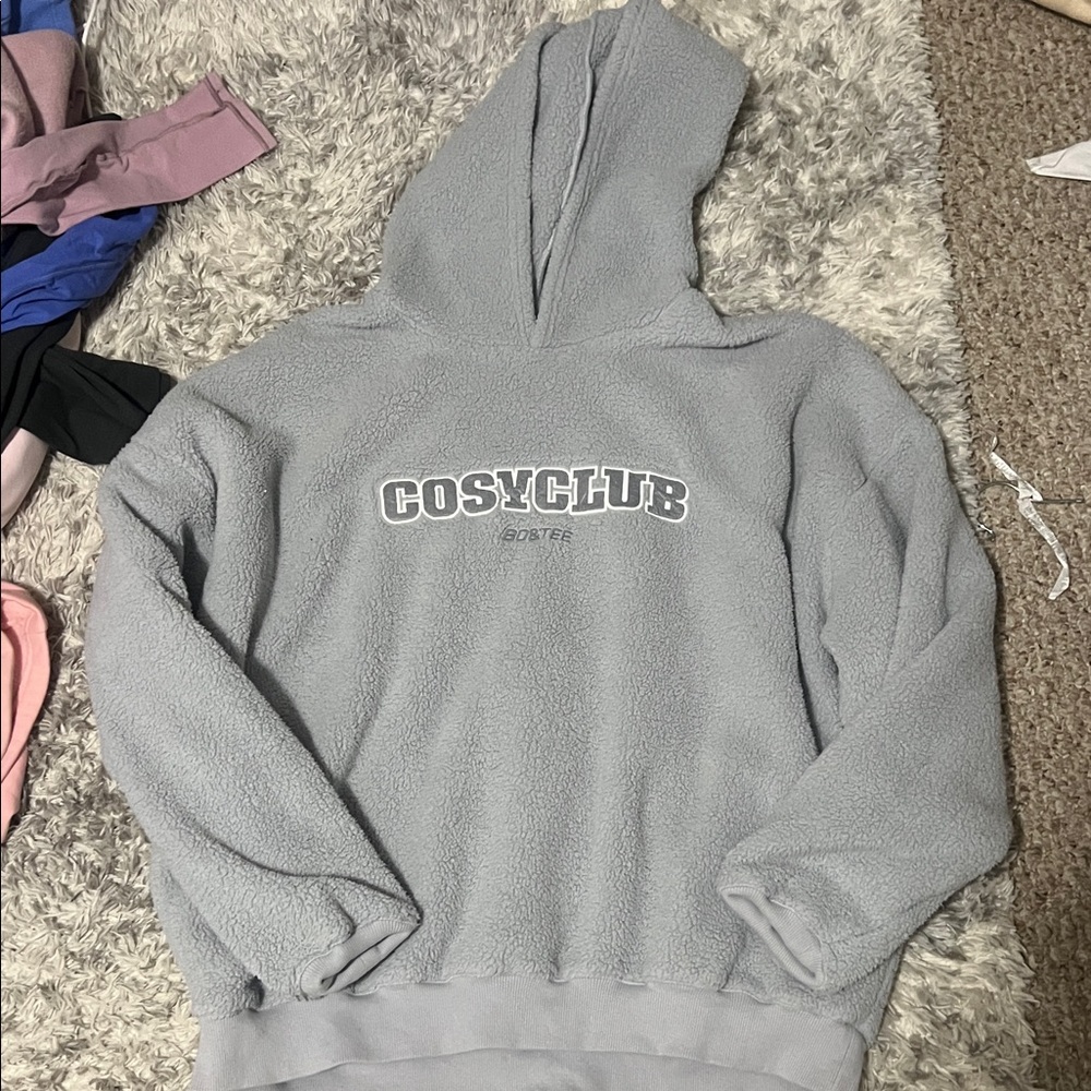 Cosy Club Gray Hoodie Sweatshirt